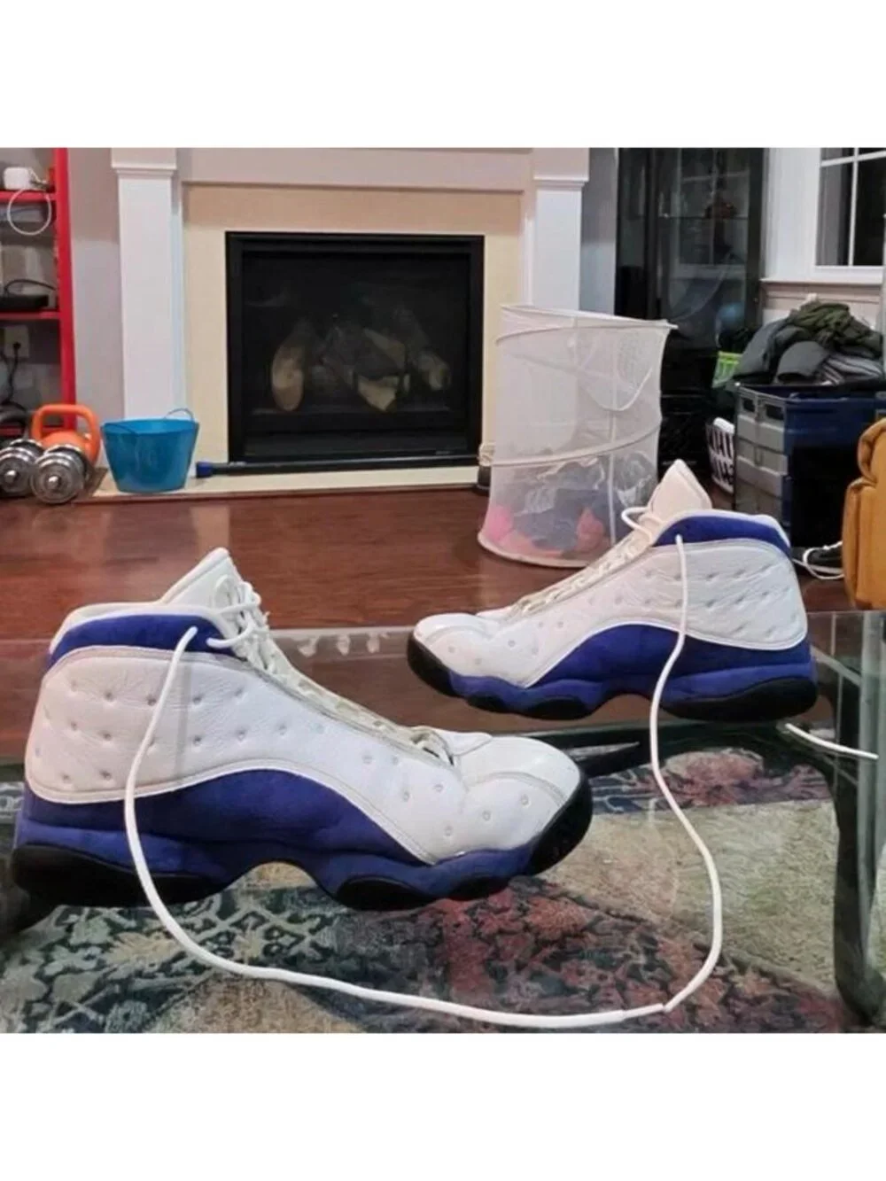 Air Jordan 13 Retro Hyper Royal White Blue - Mens 13 - 414571-117